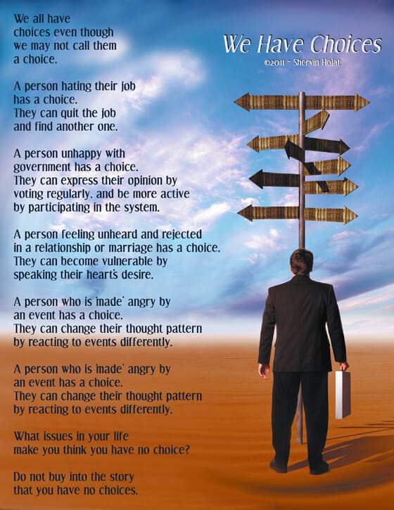 picture of man at a crossroads sign