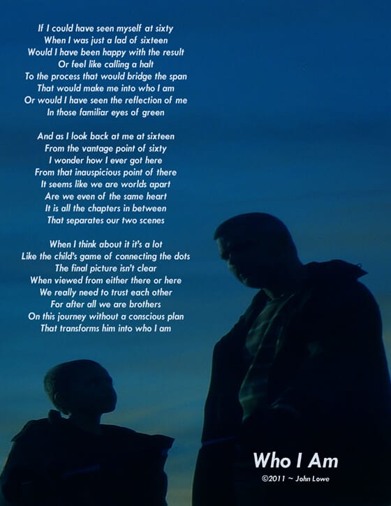 adult and boy silhouettes looking at each other