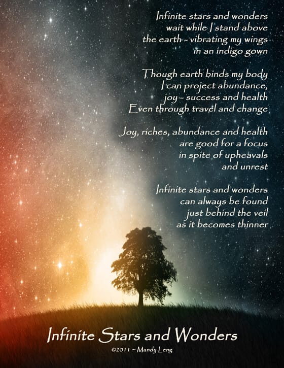 a tree in a vast universe