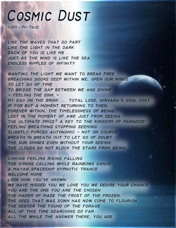 outer space with planet and stylized clouds