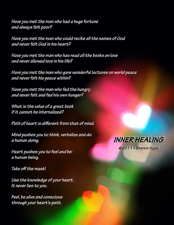 Stylized hearts of light