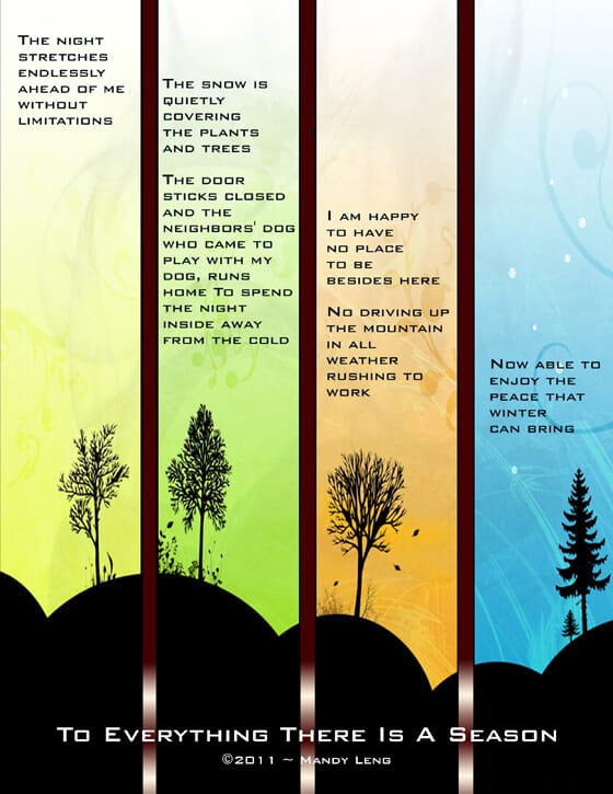 the four seasons abstract graphic