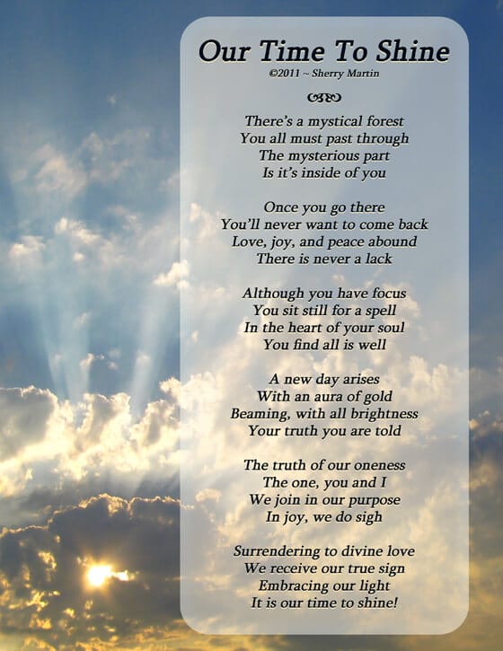 Bright blue sky with sun and clouds