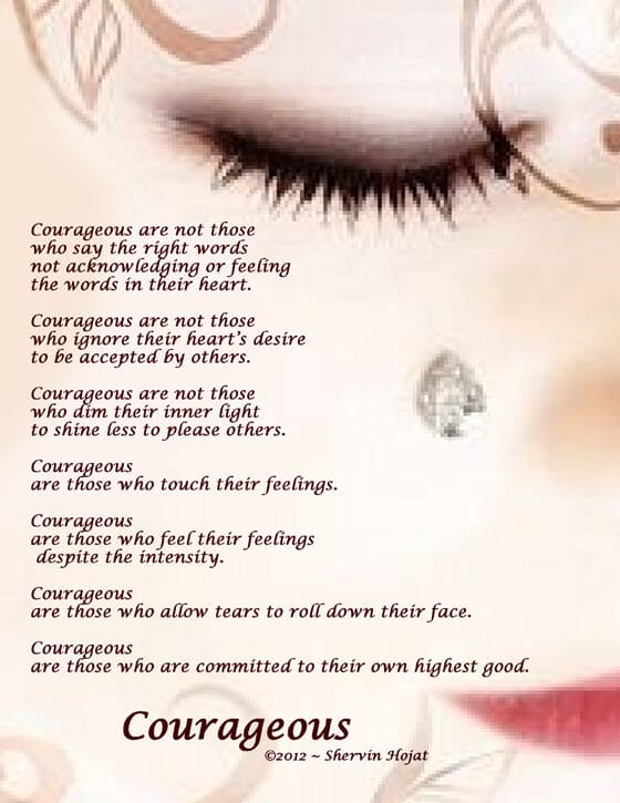 Stylized face with a single tear