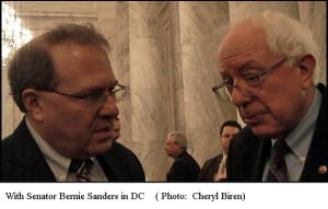 Rob Kall with Bernie Sanders in DC