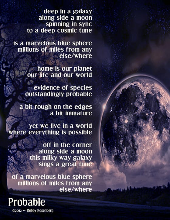 Ethereal globe in space