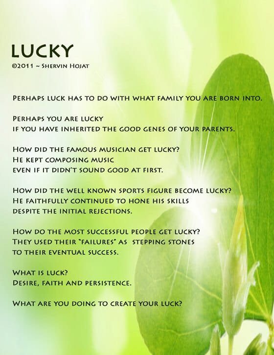 Closeup of green clover bud with lots of light