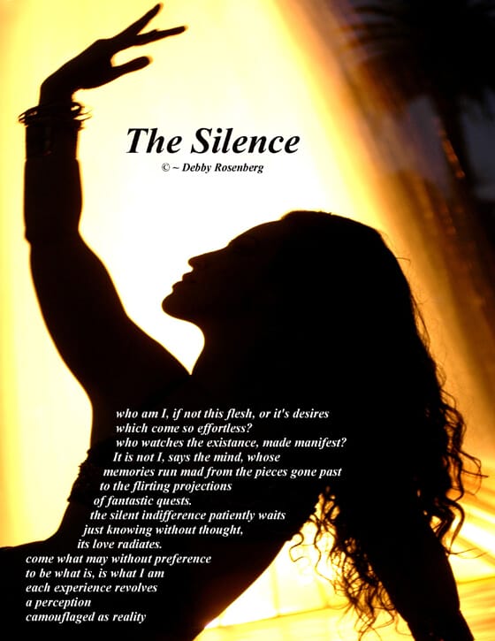 silence, desire, effortless, mind, manifest, experience, reality, Debby Rosenberg