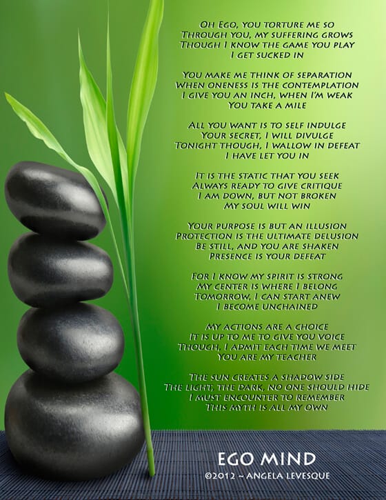 ego, suffering, separation, oneness, soul, spirit, choice, sun, light, mind, Angela Levesque
