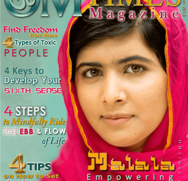 2013 10 D Cover x 640T OMTimes with Malala Yousafzai