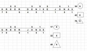 Graph of Greer Jonas Numerology Chart