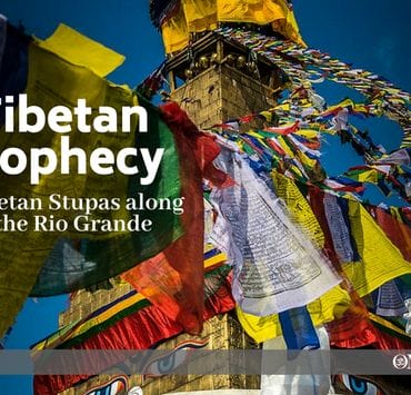 Tibetan Stupas along the Rio Grande
