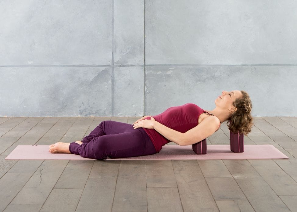 Lying Butterfly pose Releasing Respiratory Problems