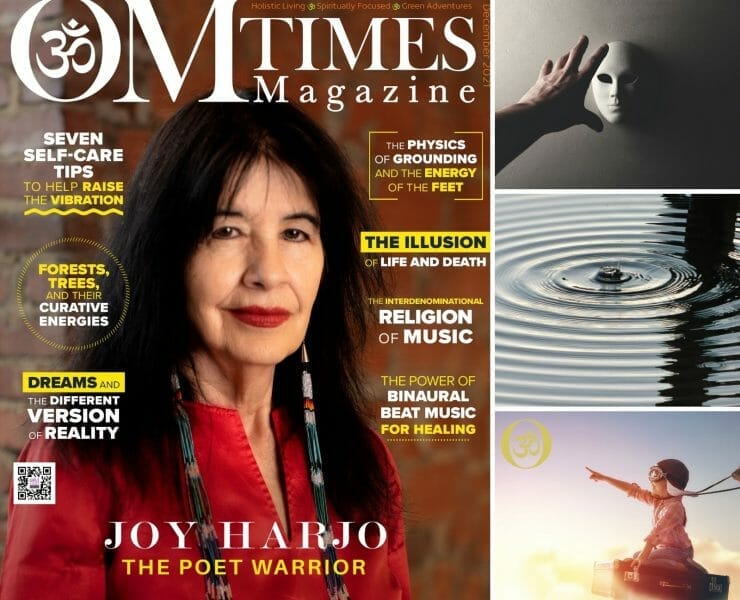 OMTimes is honored to have Joy Harjo gracing the cover of the OMTimes Magazine December 2021 Edition.
