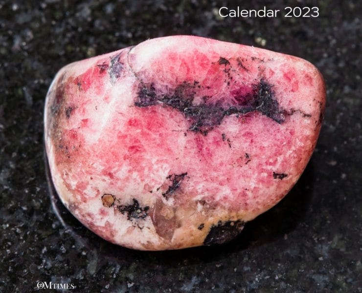 Gemstone Advent Calendar Day 23 - Rhodonite