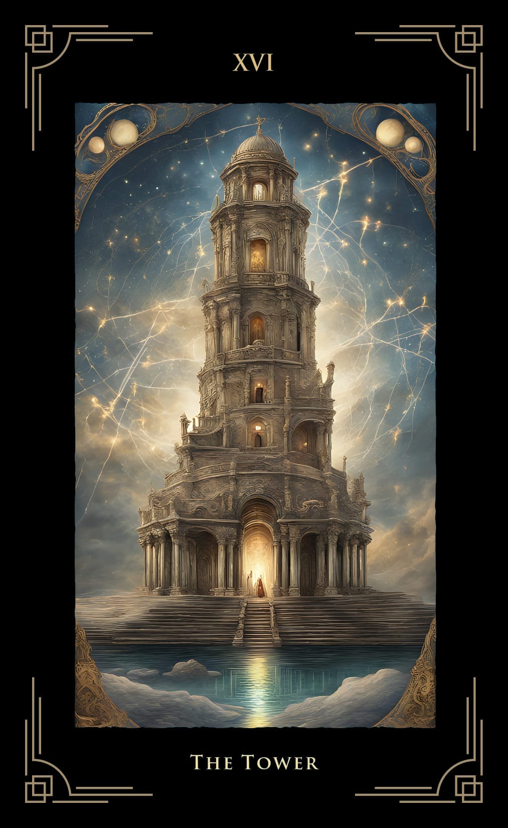 The Tower - Hidden Arcana Tarot